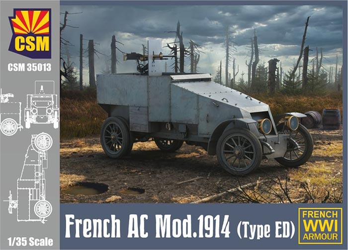 WWI French Armored Car Modele 1914 (Type ED)